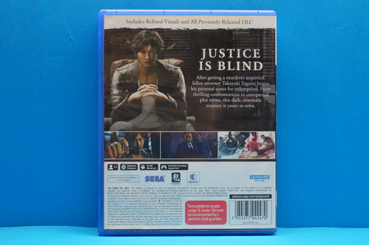 Judgment - Playstation 5 - Pre-Owned