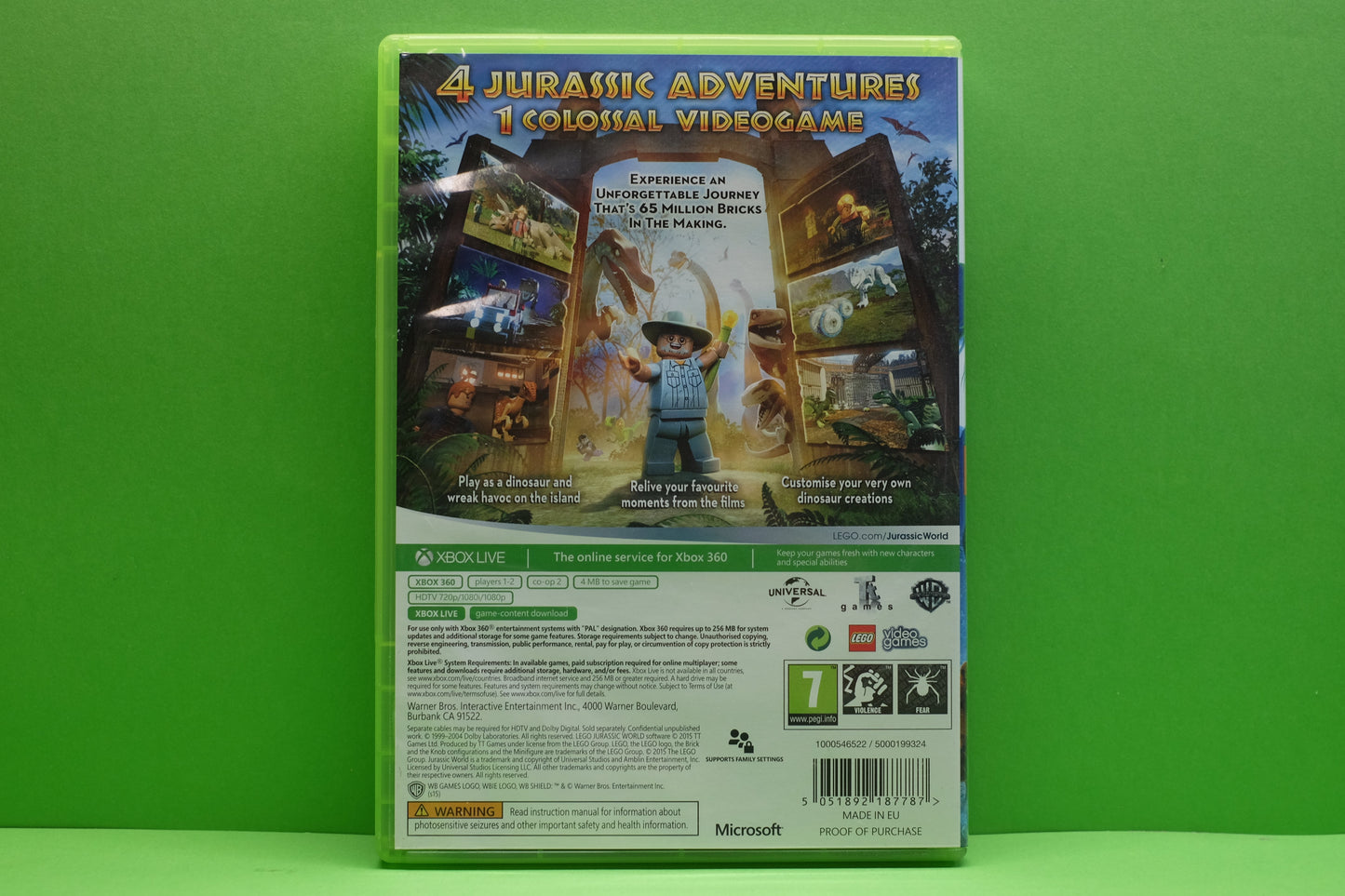 Lego Jurassic World - Xbox 360 - Pre-Owned