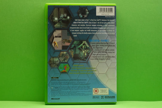 Metal Gear Solid 2 Substance - Xbox Original - Pre-Owned