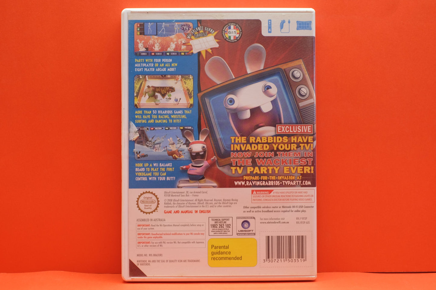 Rayman Raving Rabbids TV Party - Nintendo Wii - Pre-Owned