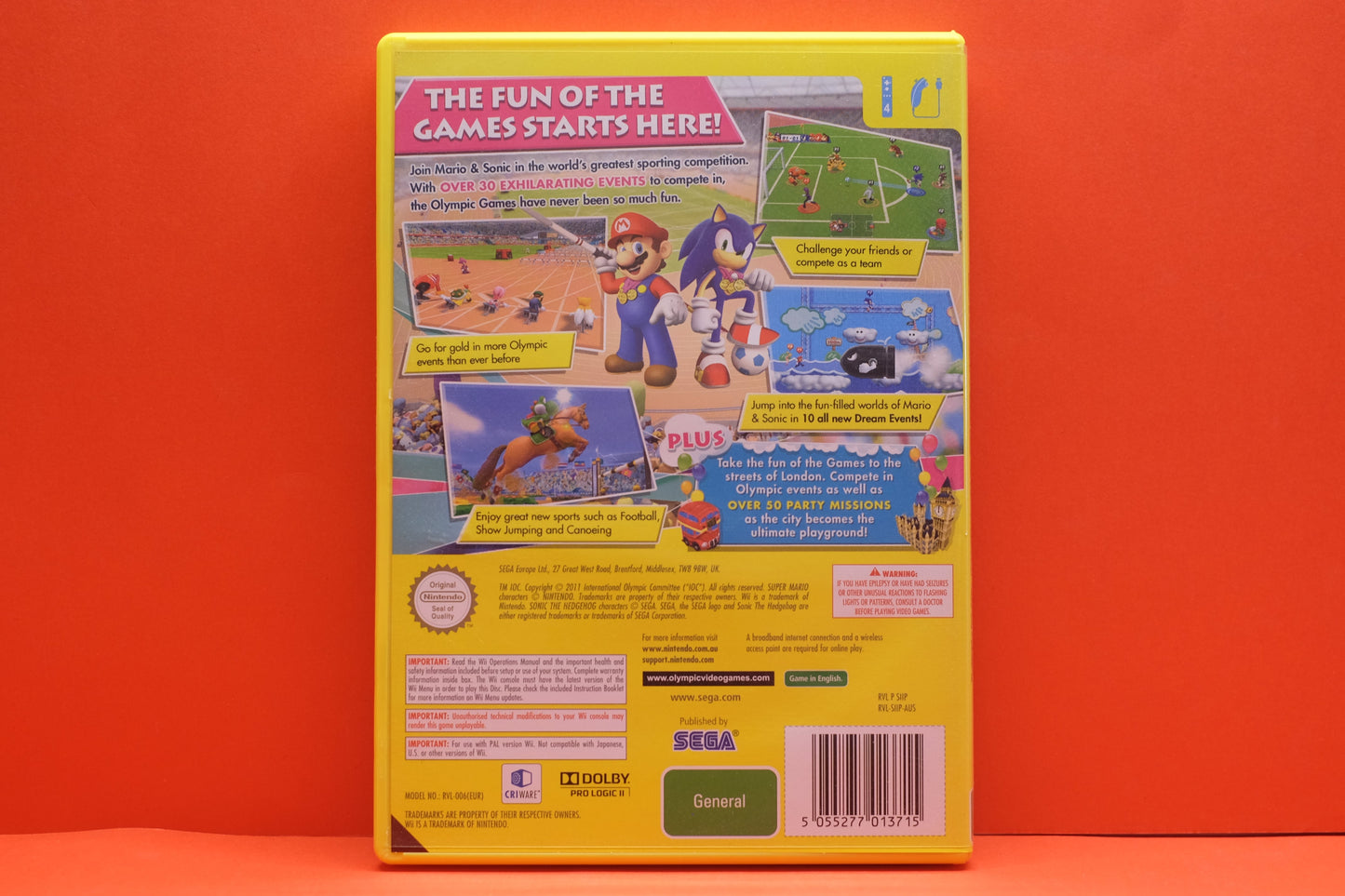 Mario & Sonic At The London 2012 Olympic Games - Nintendo Wii - Pre-Owned