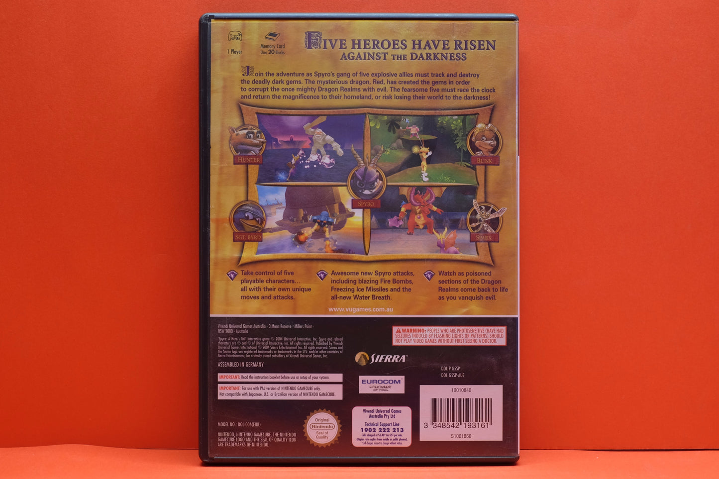 Spyro A Hero's Tail - Nintendo Gamecube - Pre-Owned
