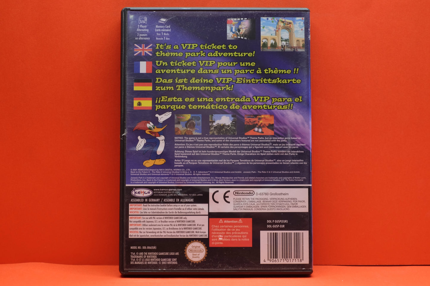 Universal Studios Theme Parks Adventure - Nintendo Gamecube - Pre-Owned