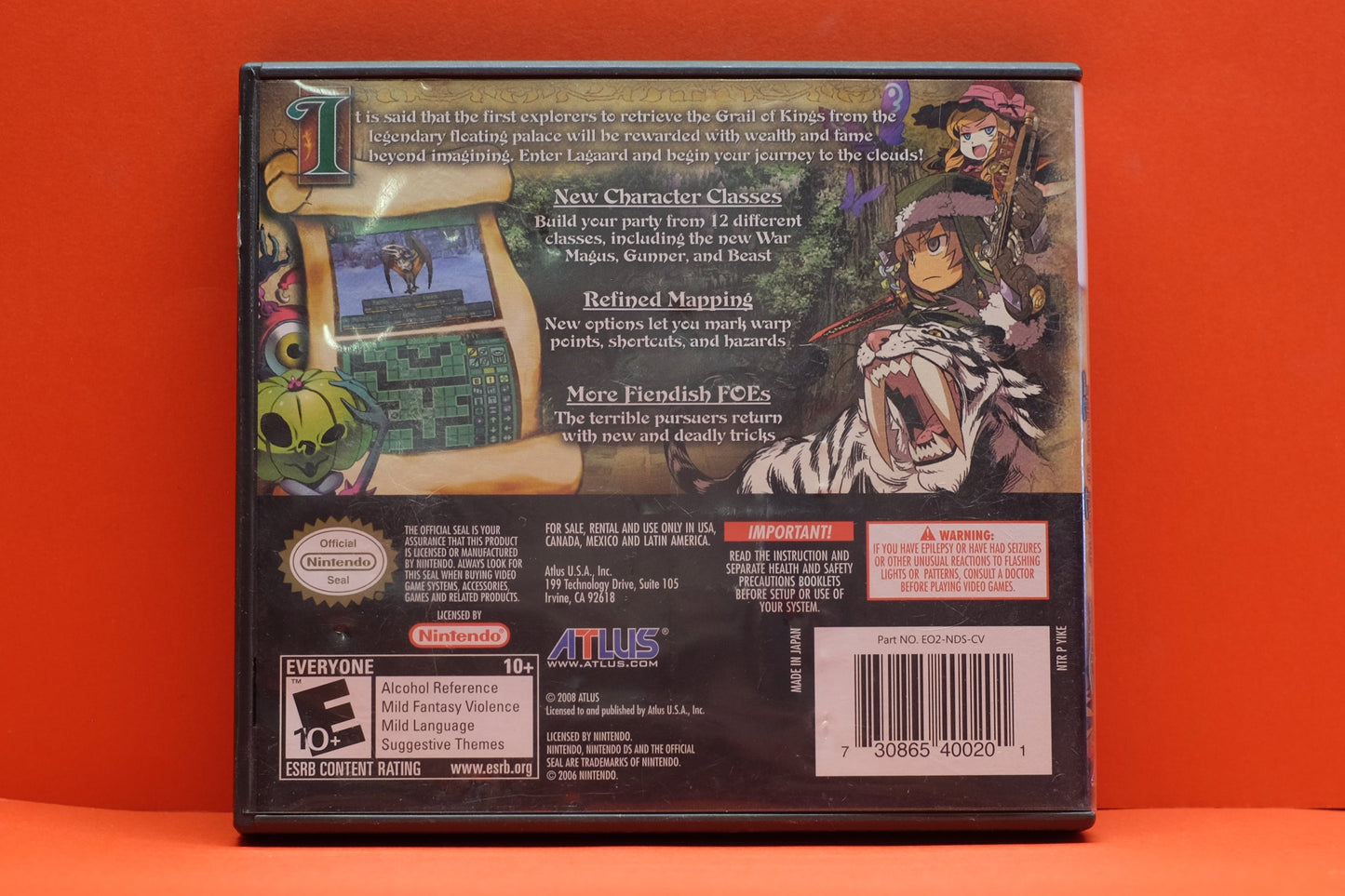 Etrian Odyssey II Heroes of Lagaard - Nintendo DS - Pre-Owned