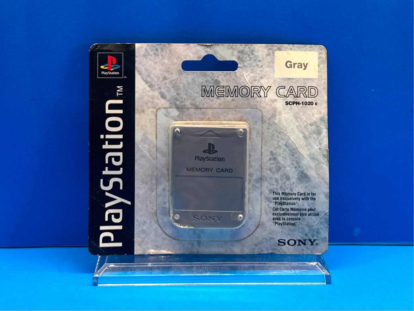 Official Playstation 1 (Grey) (Sealed) Memory Card - Pre-Owned