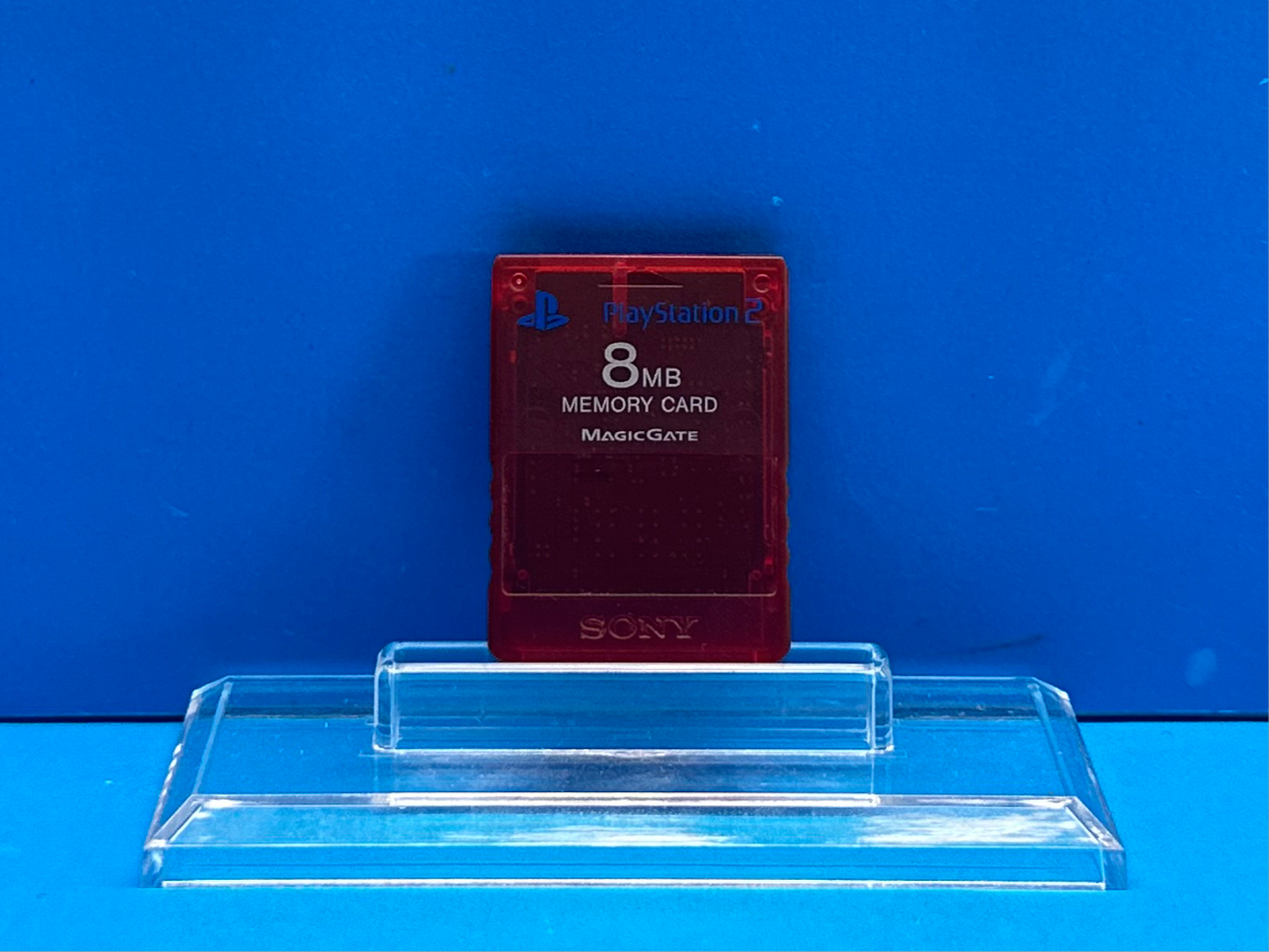 Official Playstation 1 (Transparent Red) Memory Card - Pre-Owned