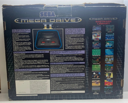 Sega Megadrive II Black Console Boxed x2 Controllers & x3 Games - Pre-Owned