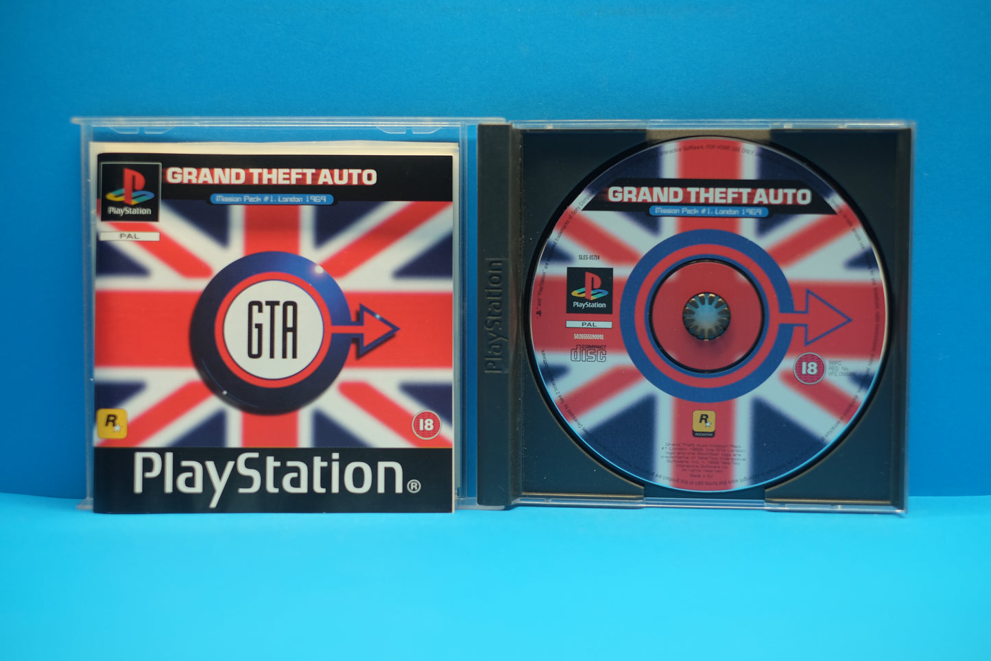 Grand Theft Auto Mission Pack #1 London 1969 *Complete W/ Manual & Map* Playstation 1