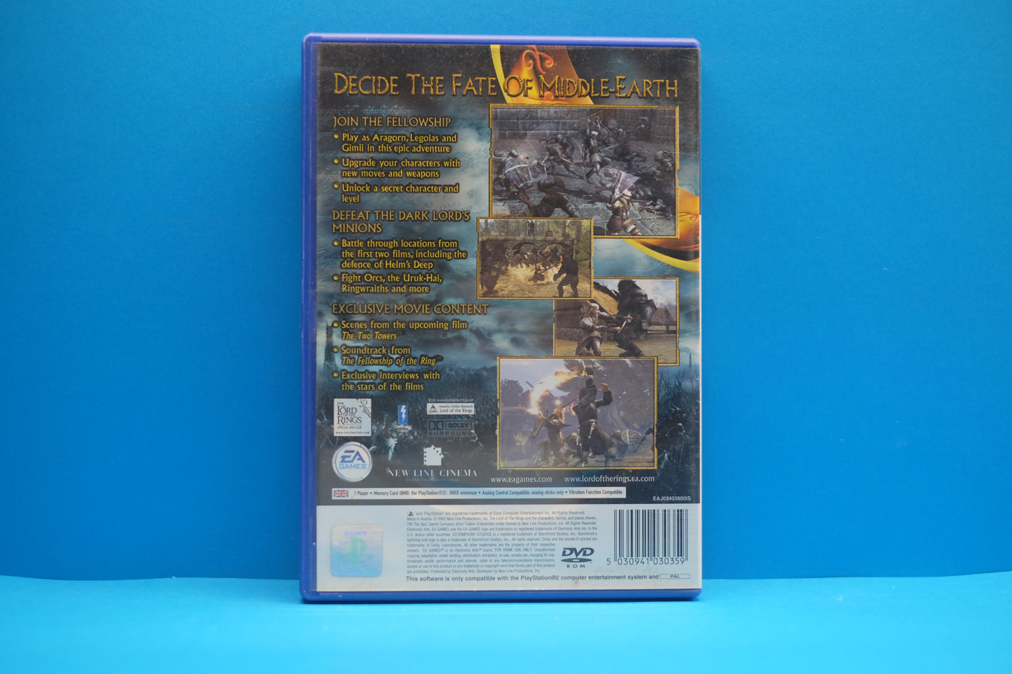 The lord Of The Rings The Two Towers - Playstation 2