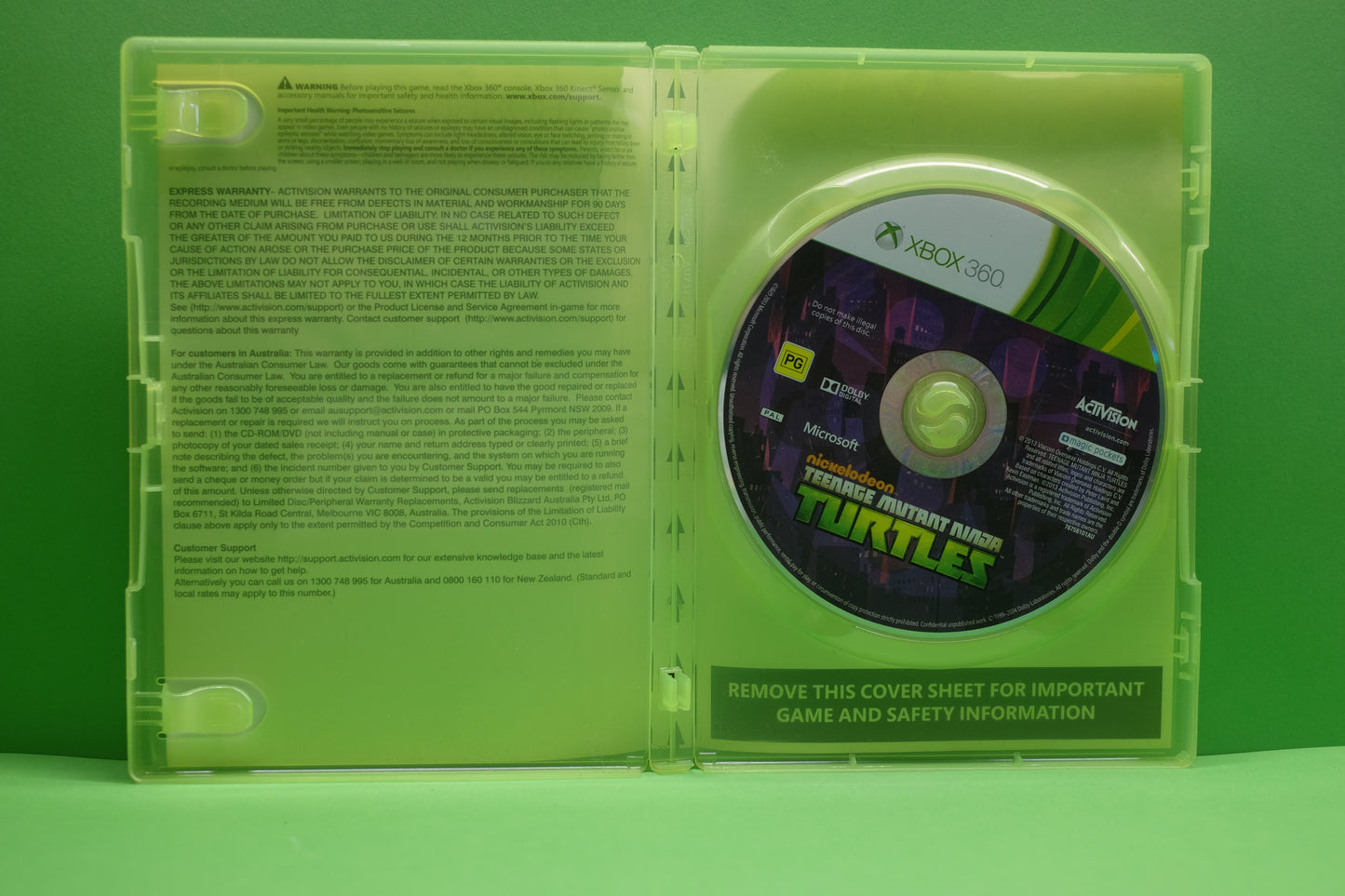 Nickelodeon Teenage Mutant Ninja Turtles *No Manual* - Xbox 360