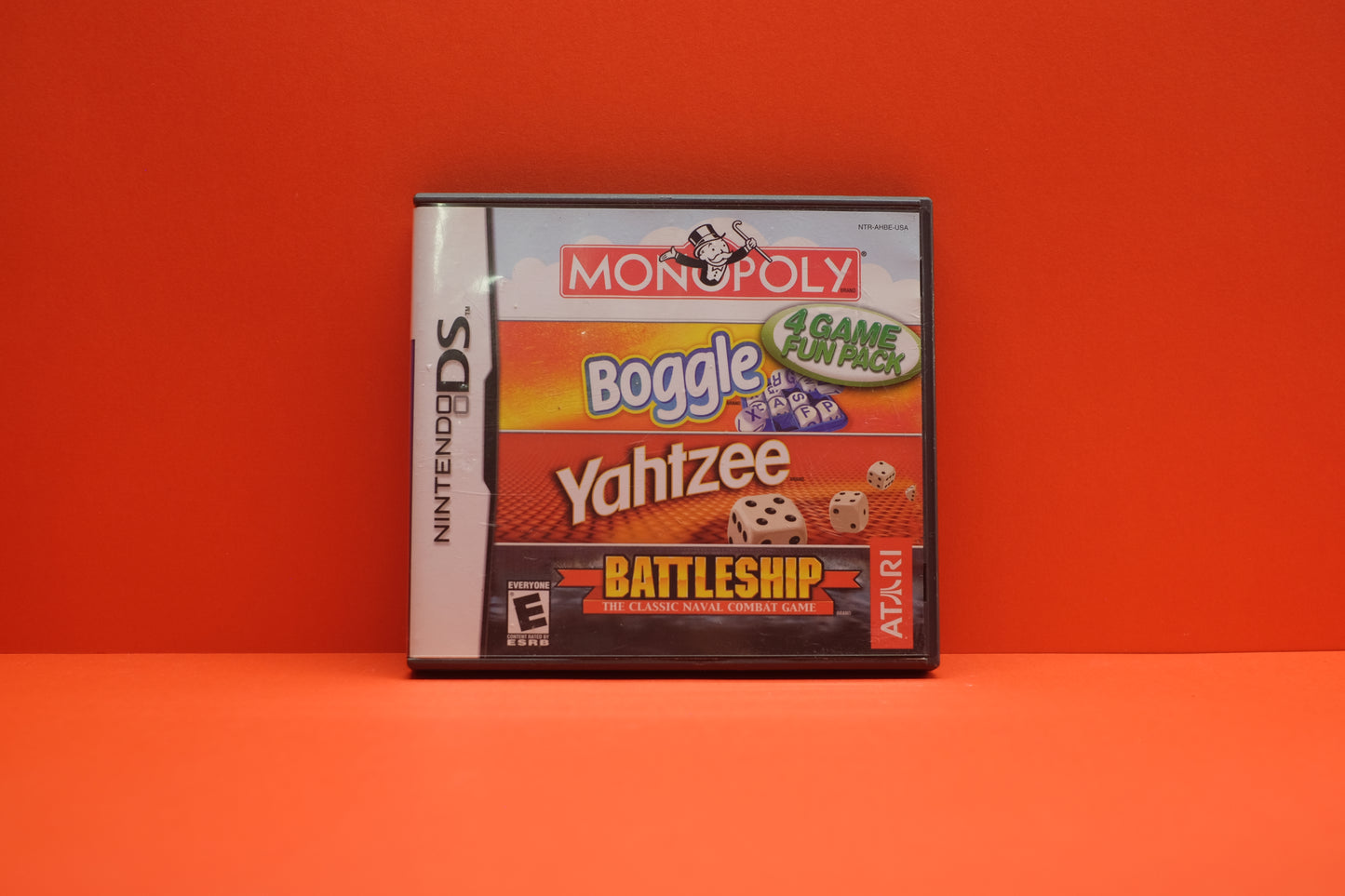 Monopoly Boggle Yahtzee Battleship 4 Game Fun Pack - Nintendo DS