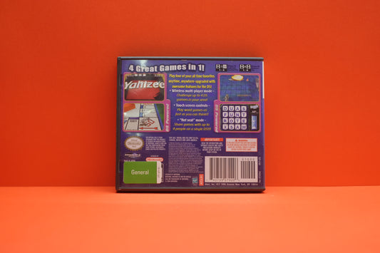 Monopoly Boggle Yahtzee Battleship 4 Game Fun Pack - Nintendo DS