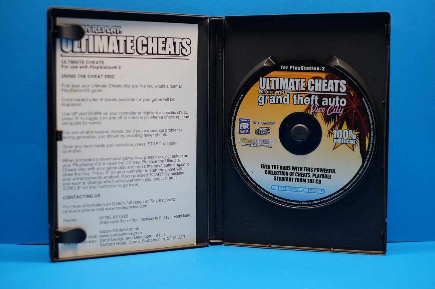 Action Replay Ultimate Cheats For Use With Grand Theft Auto Vice City - Playstation 2