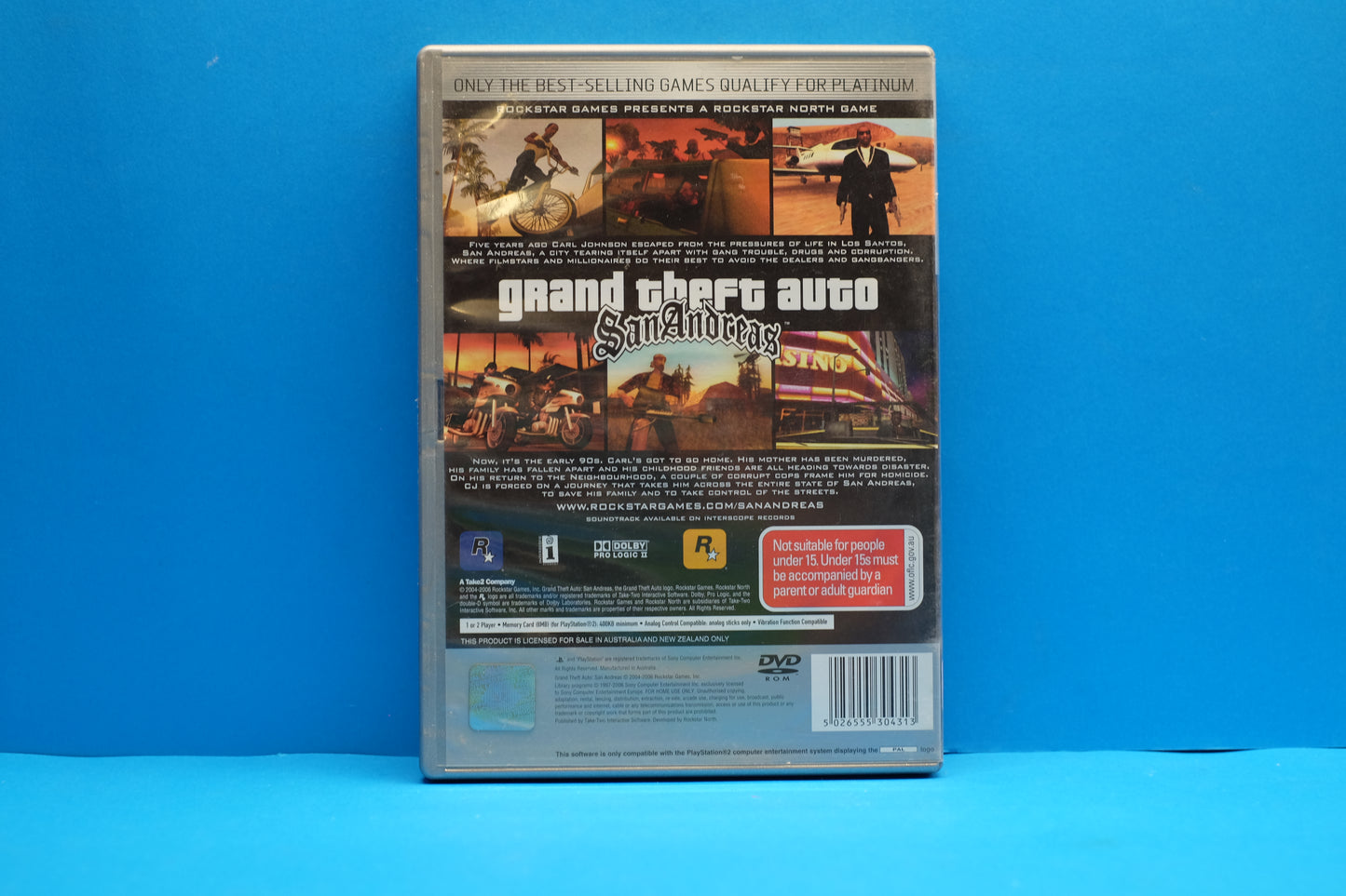 Grand Theft Auto San Andreas (Platinum) - Playstation 2