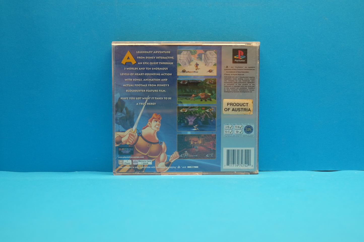 Disney's Action Game Featuring Hercules (Platinum) *No Manual* - Playstation 1