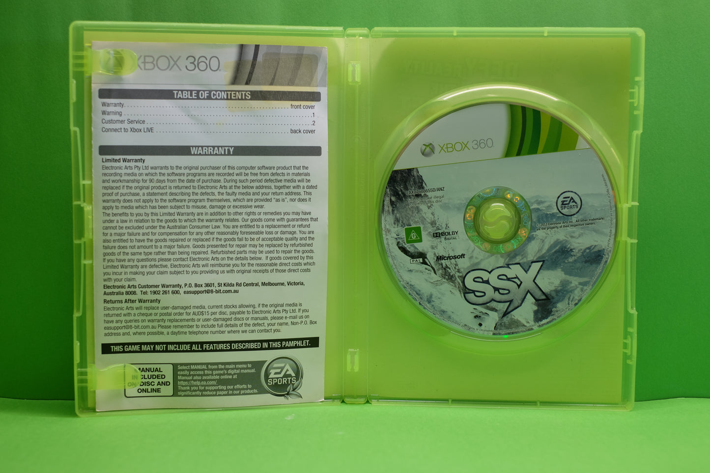SSX *No Manual* - Xbox 360