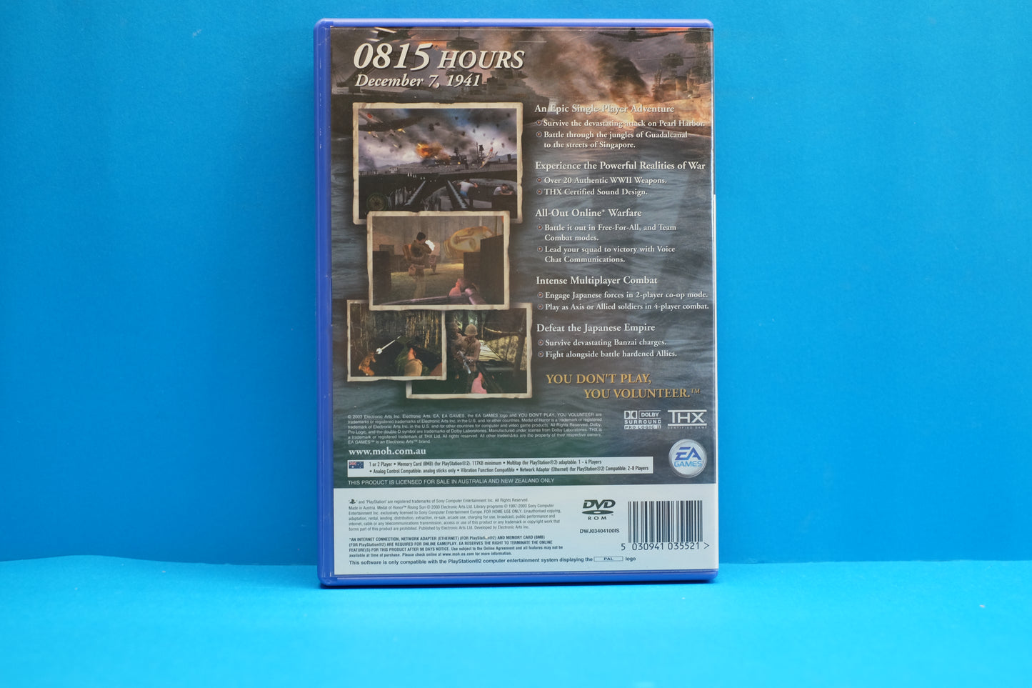 Medal Of Honor Rising Sun - Playstation 2