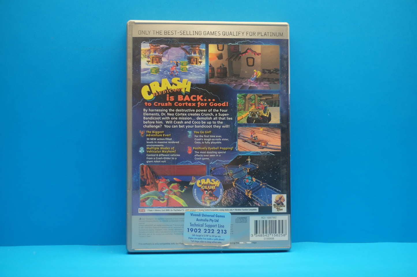 Crash Bandicoot The Wrath Of Cortex (Platinum) - Playstation 2
