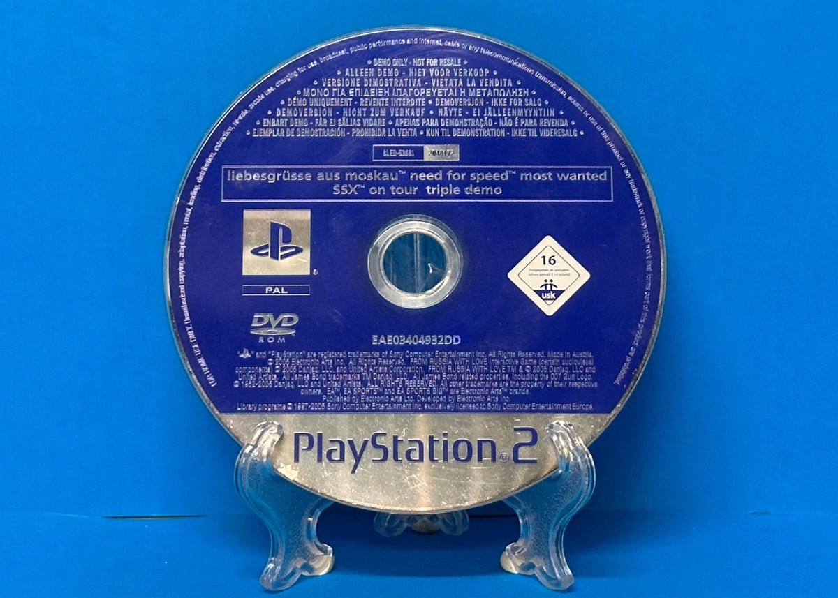 Need For Speed Most Wanted,SSX On Tour Triple Demo - Playstation 2 - Pre-Owned