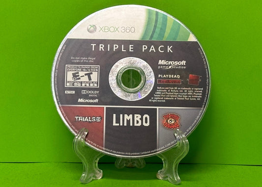 Triple Pack Trials HD,Limbo,Splosion Man - Xbox 360 - Pre-Owned