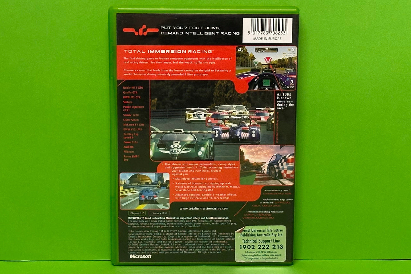 Total Immersion Racing - Xbox Original - Pre-Owned