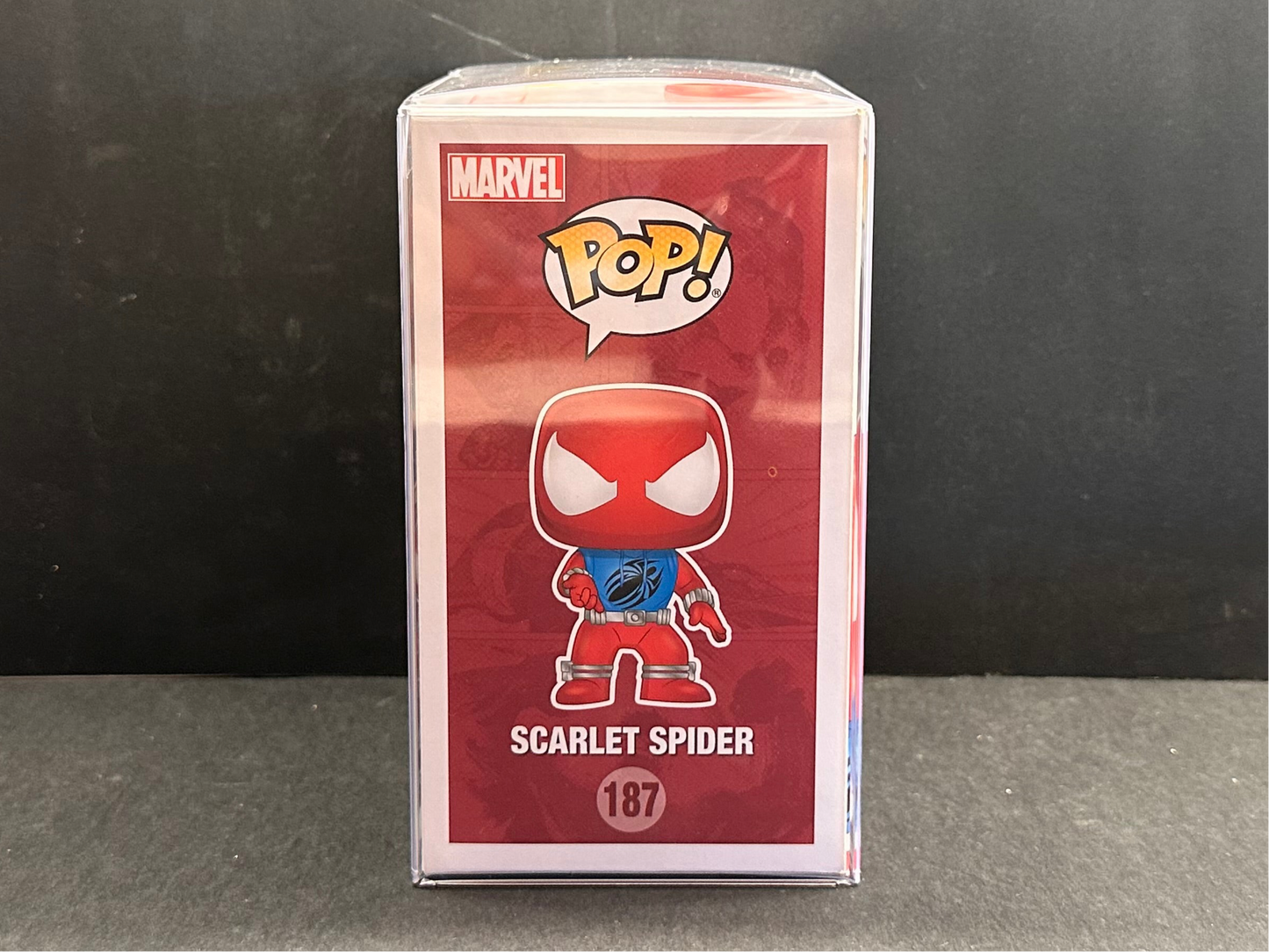 Marvel Scarlet Spider (187) Funko Pop Figure - Collectables - Pre-Owned