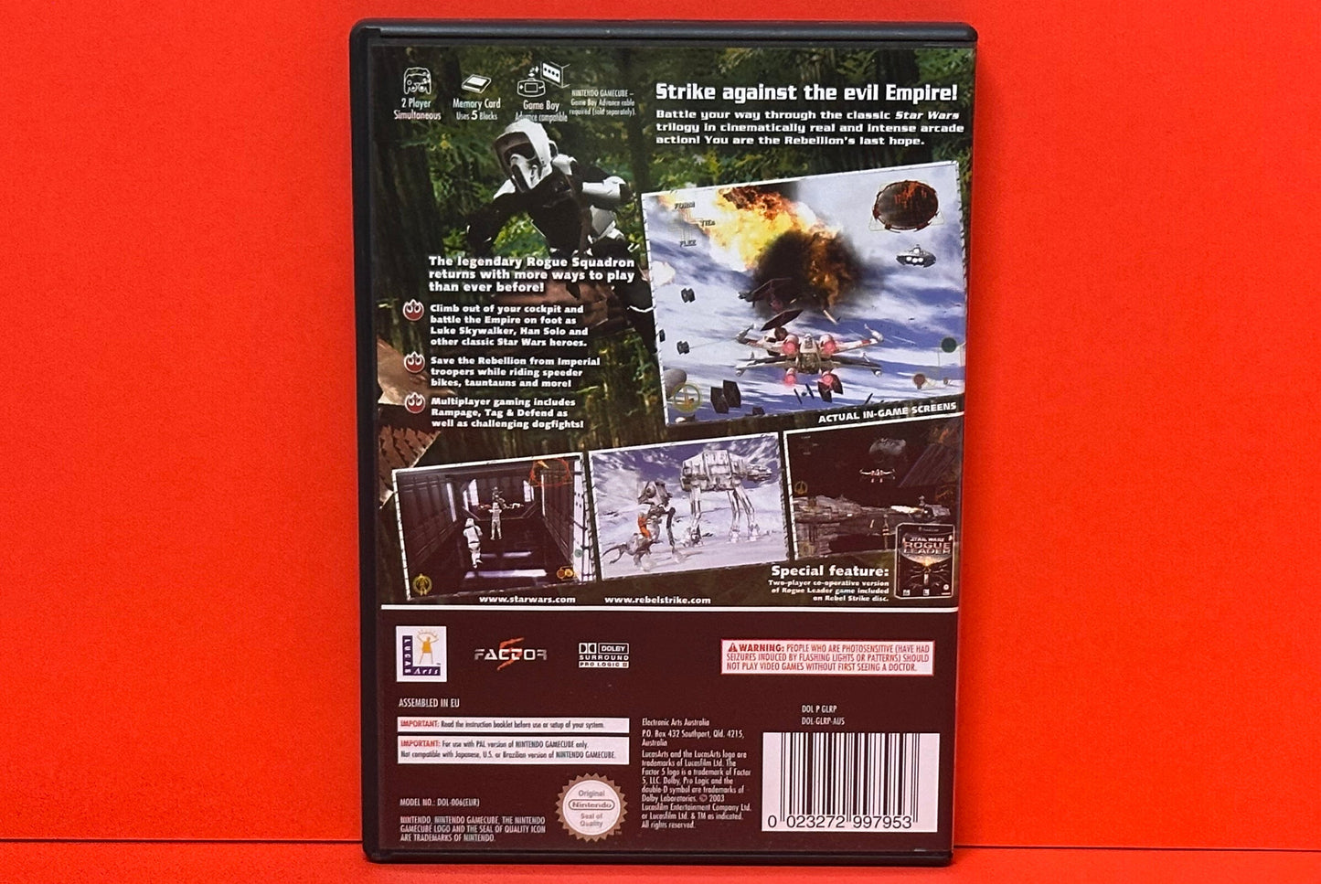 Star Wars Rogue Squadron III (3) Rebel Strike- Nintendo Gamecube - Pre-Owned