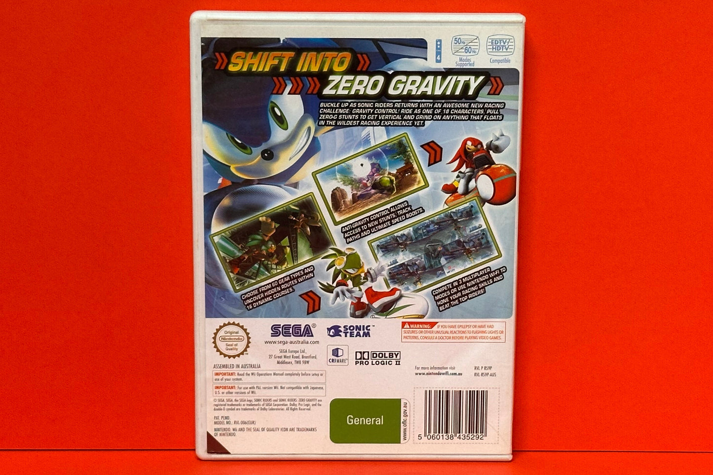 Sonic Riders Zero Gravity - Nintendo Wii - Pre-Owned