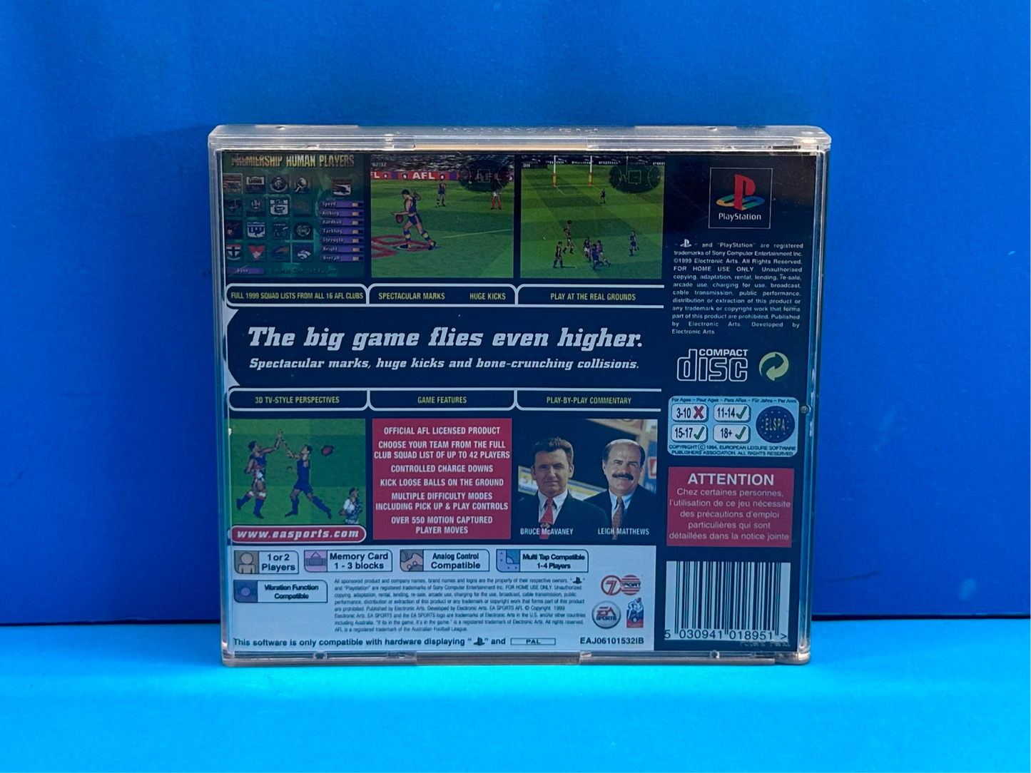 AFL *No Manual* - Playstation 1 - Pre-Owned