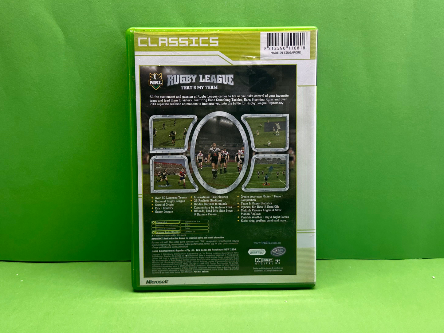 NRL Rugby League (Classics) - Xbox Original - Pre-Owned