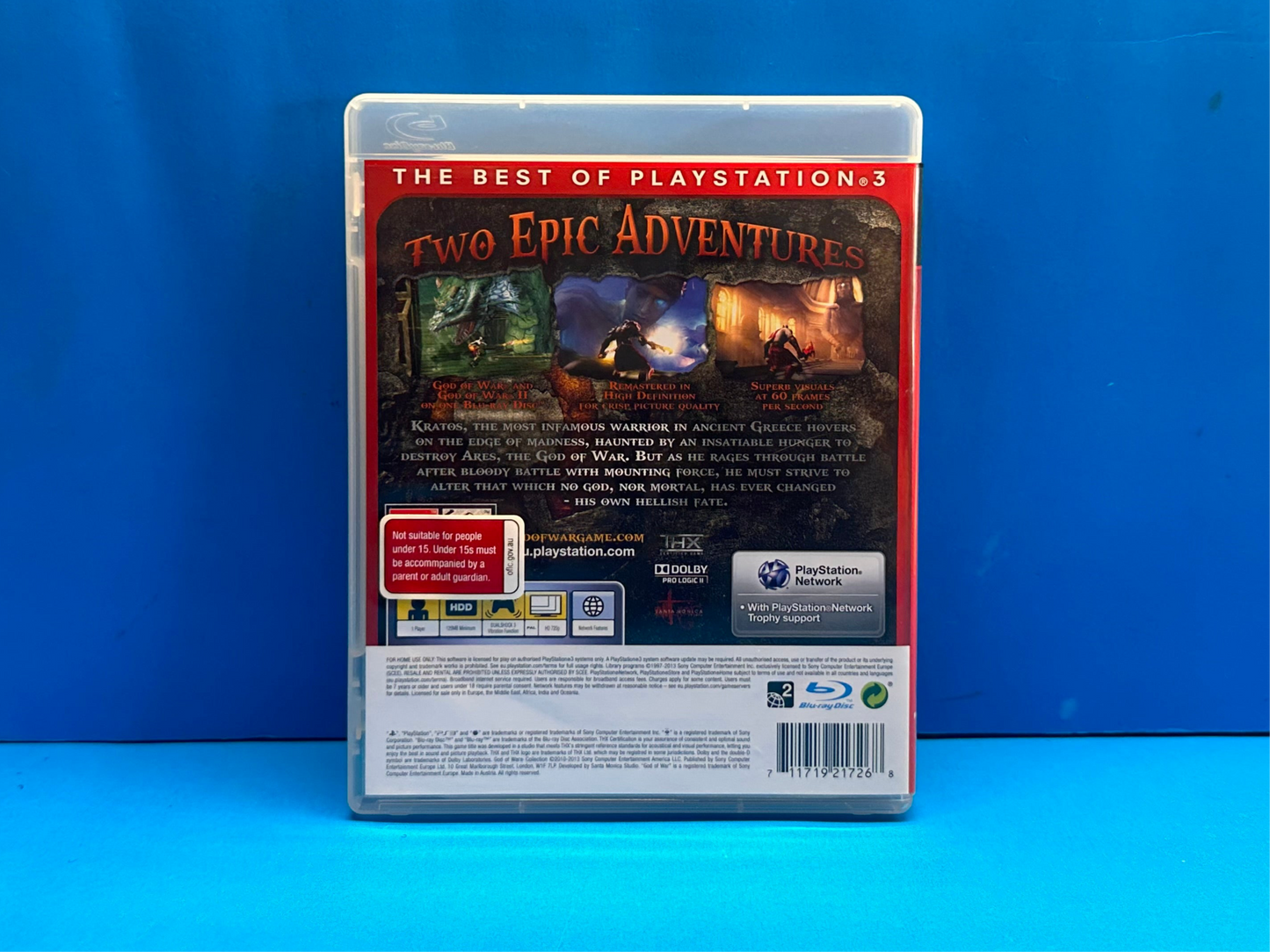 God Of War Collection (Essentials) *No Manual* - Playstation 3 - Pre-Owned