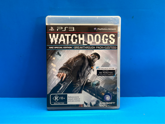 Watch Dogs (ANZ Special Edition) - PlayStation 3 - Pre-Owned