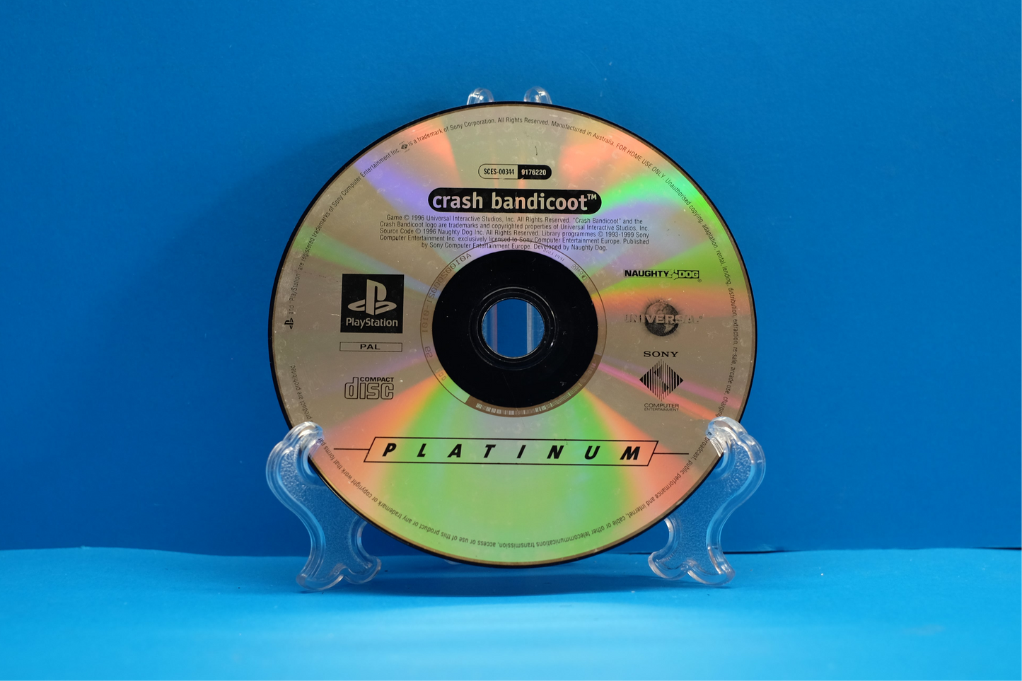 Crash Bandicoot (Platinum) *Disc Only* - Playstation 1 - Pre-Owned