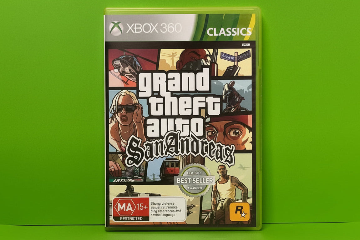 Grand Theft Auto San Andreas - Xbox 360 - Pre-Owned