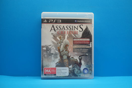 Assassin's Creed III (3) - Playstation 3 - Pre-Owned