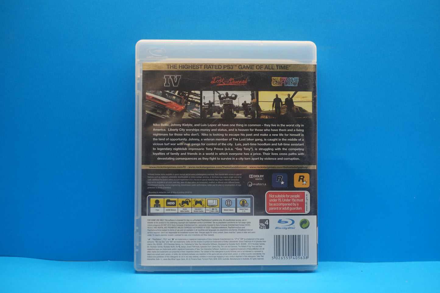 Grand Theft Auto IV & Episodes From Liberty City Stories (The Complete Edition) *Complete* - Playstation 3 - Pre-Owned