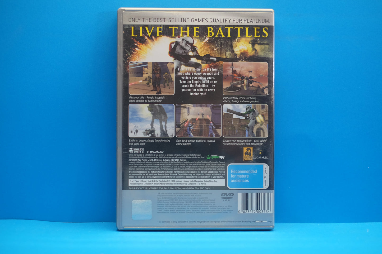 Star Wars Battlefront (Platinum) - Playstation 2 - Pre-Owned