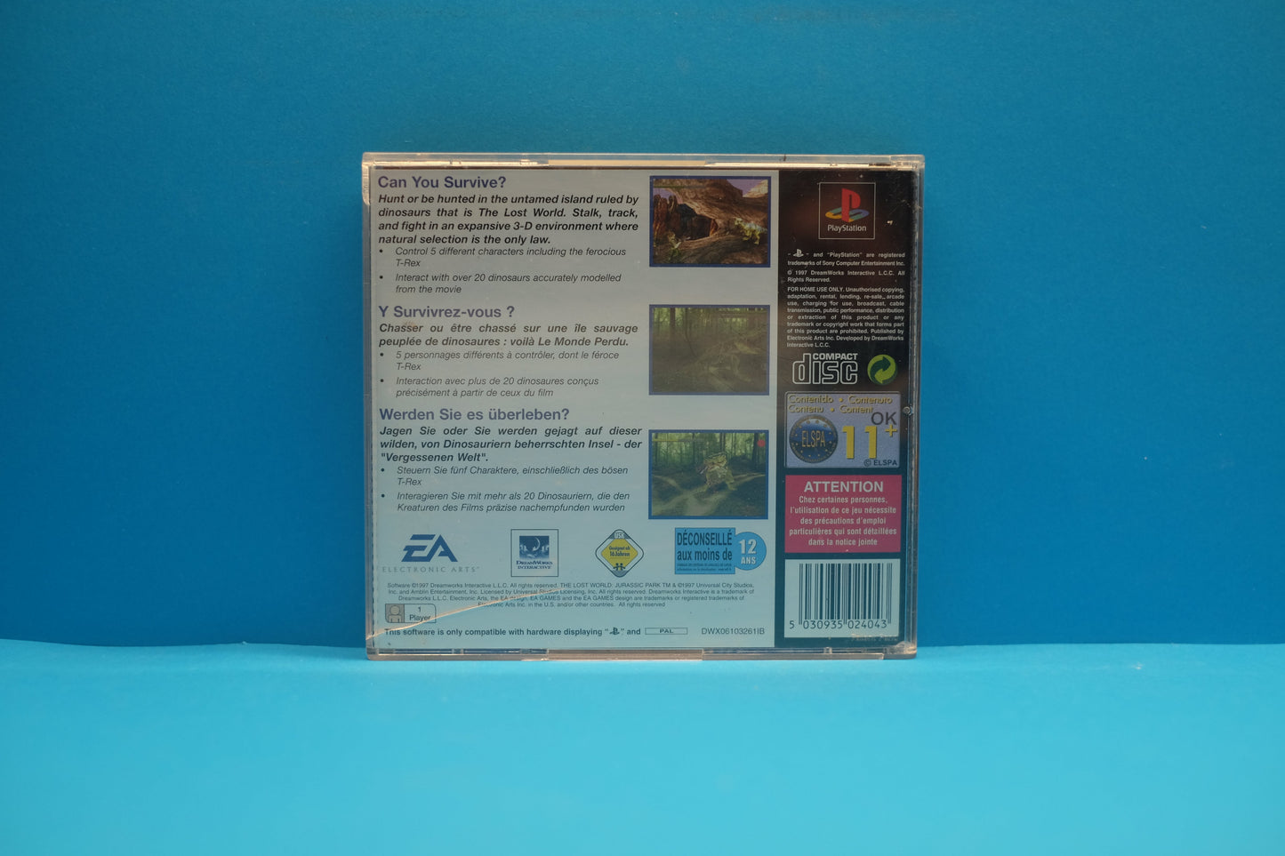 Jurassic Park The Lost World (Classics) - Playstation 1 - Pre-Owned