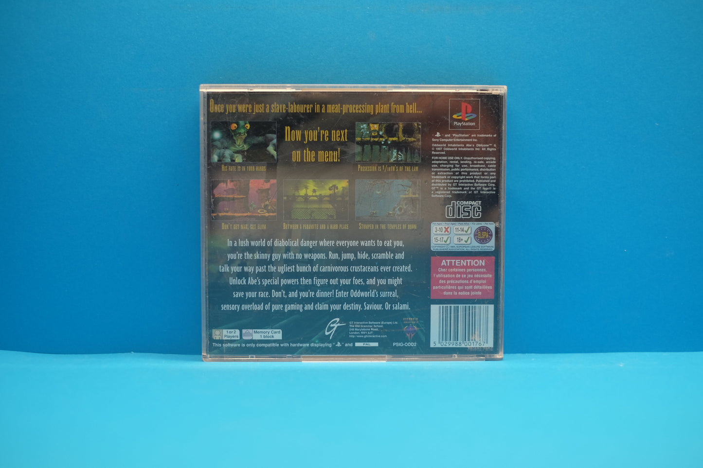 Oddworld Abe's Oddysee - Playstation 1 - Pre-Owned