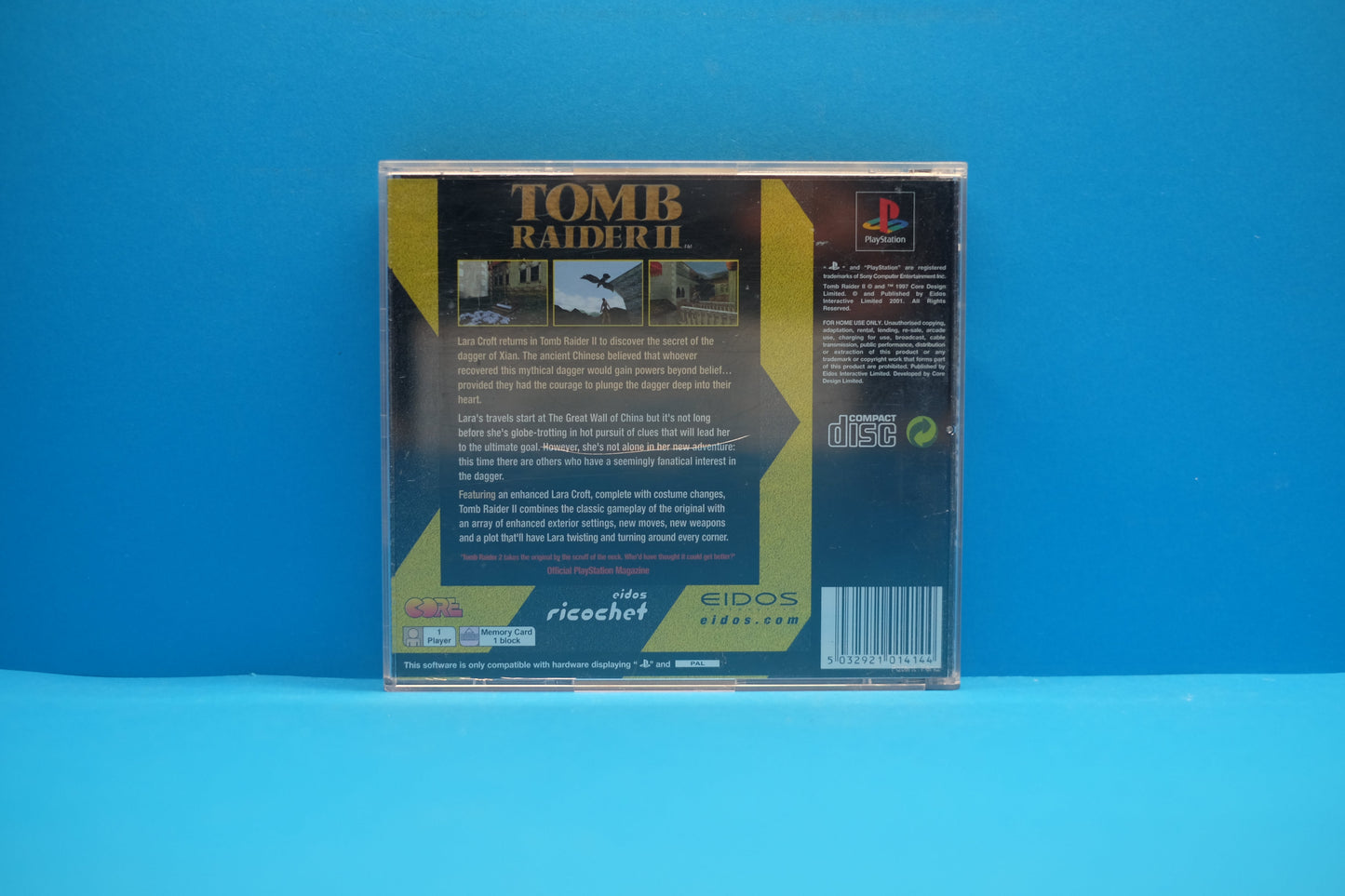 Tomb Raider II (2) *No Manual* - Playstation 1 - Pre-Owned