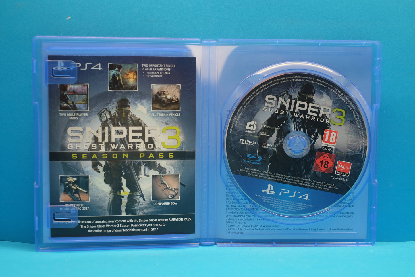 Sniper Ghost Warrior 3 (Season Pass Edition) - Playstation 4 - Pre-Owned