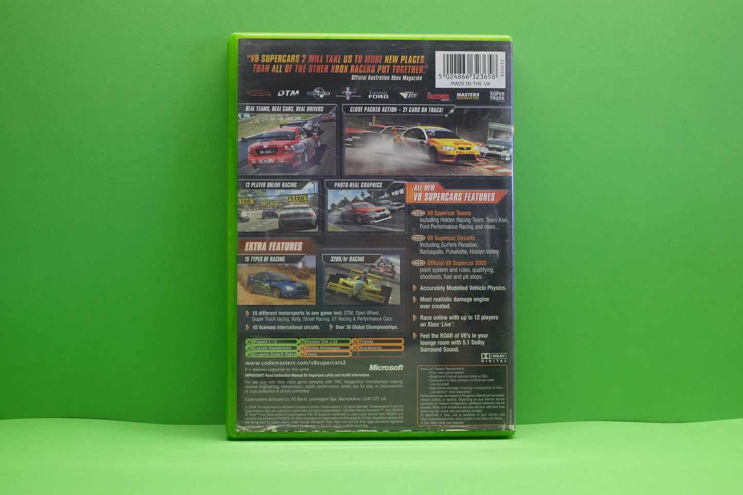 V8 Supercars Australia 2 - Xbox Original - Pre-Owned