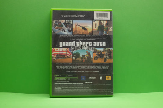 Grand Theft Auto San Andreas *No Manual* - Xbox Original - Pre-Owned