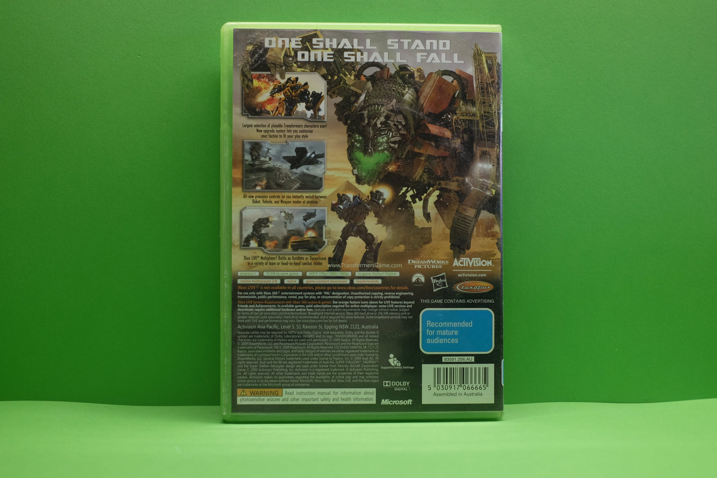 Transformers Revenge Of The Fallen *No Manual* - Xbox 360 - Pre-Owned