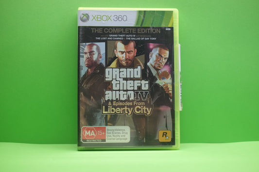 Grand Theft Auto IV (4) & Episodes From Liberty City (The Complete Edition) *Complete* - Xbox 360 - Pre-Owned