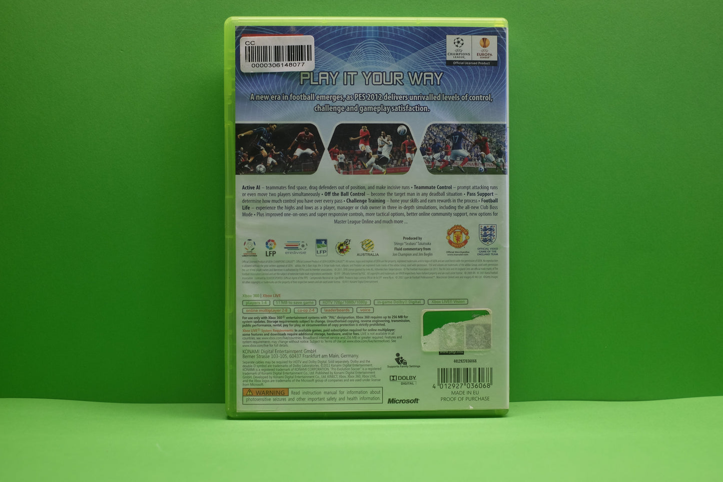 Pro Evolution Soccer 2012 - Xbox 360 - Pre-Owned