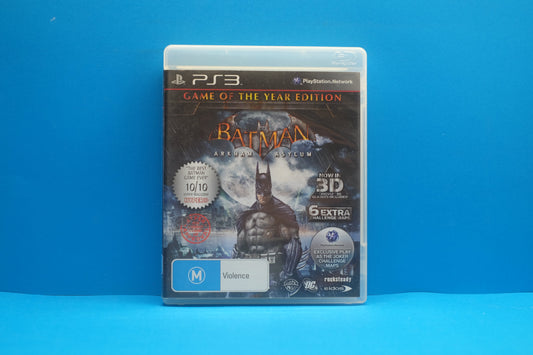 Batman Arkham Asylum (Game Of The Year Edition) *No Manual* - Playstation 3 - Pre-Owned