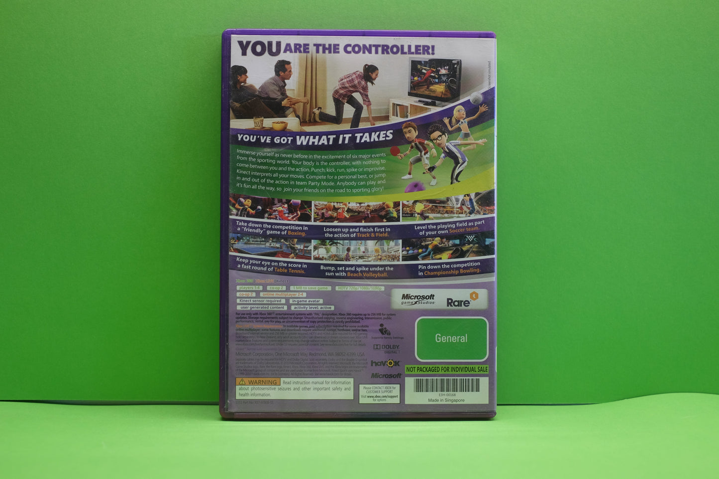 Kinect Sports *No Manual* - Xbox 360 - Pre-Owned