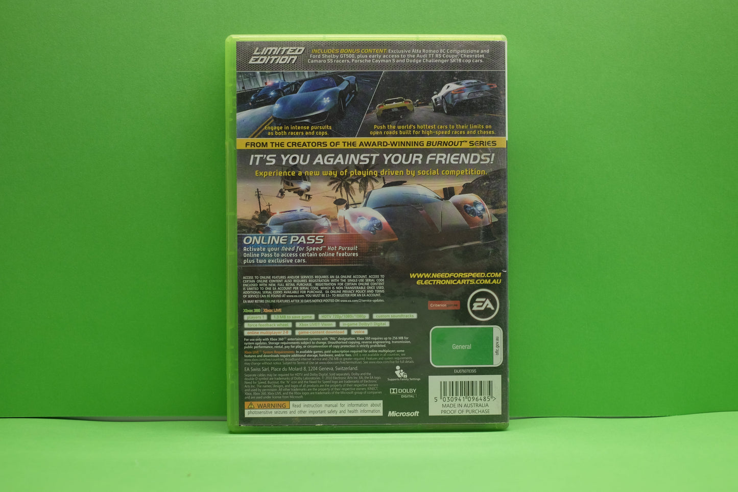 Need For Speed Hot Pursuit (Limited Edition) - Xbox 360 - Pre-Owned
