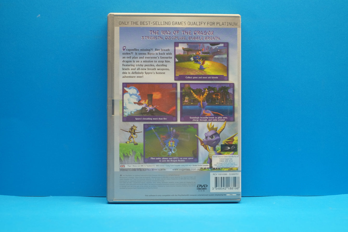 Spyro Enter The Dragonfly (Platinum) *No Manual* - Playstation 2 - Pre-Owned